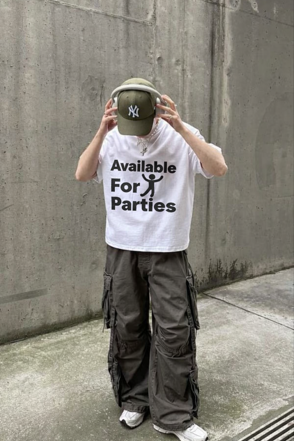 Available for Parties Oversized Classic T-Shirt