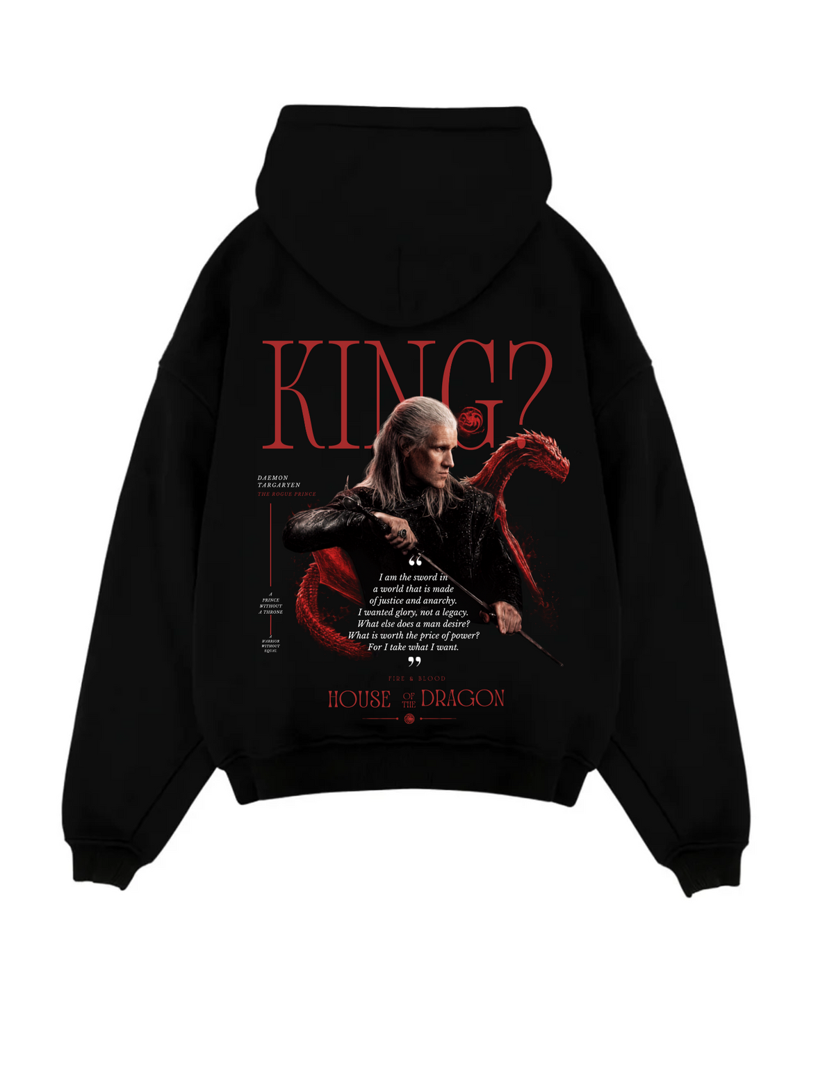 Daemon Targaryen Oversized hoodie