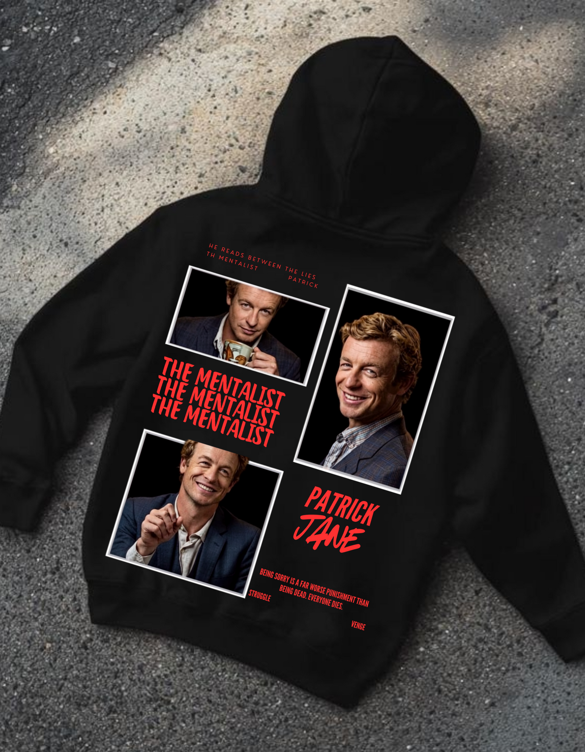 Mentalist  streetwear  Oversized hoodie