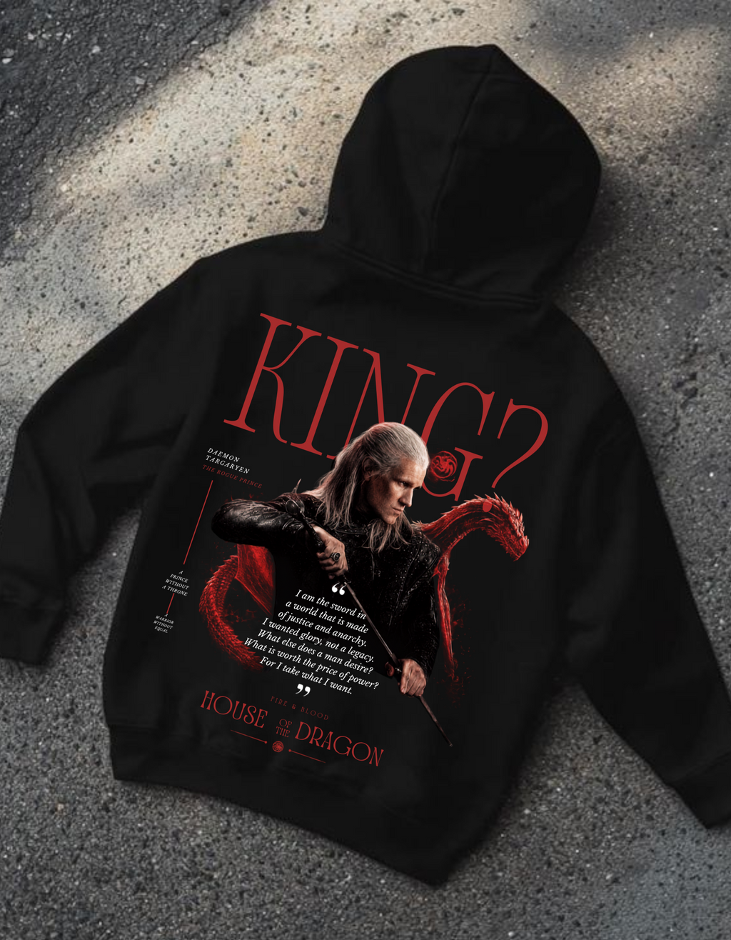 Daemon Targaryen Oversized hoodie