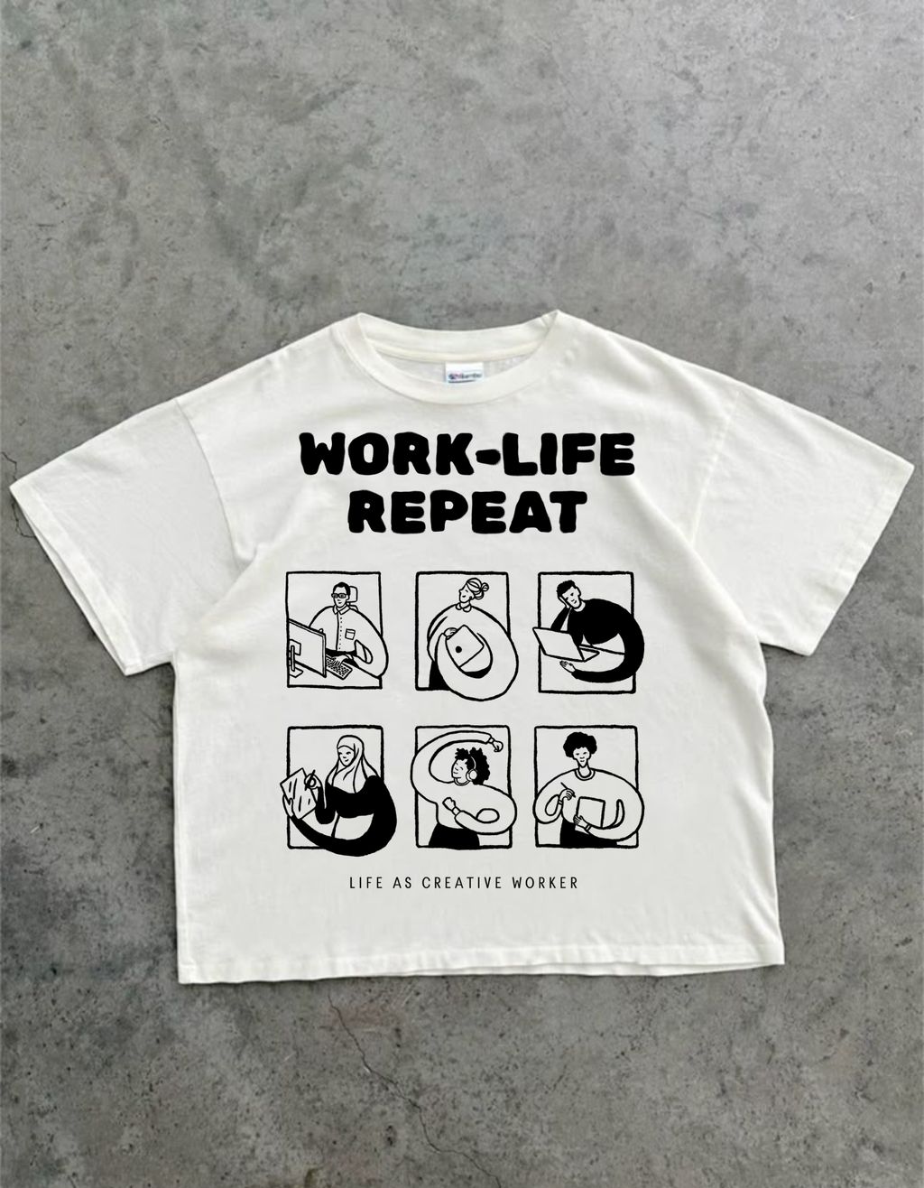 Work. Life. Repeat – Oversized T-Shirt