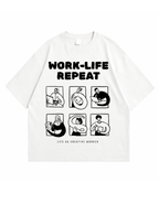 Work. Life. Repeat – Oversized T-Shirt