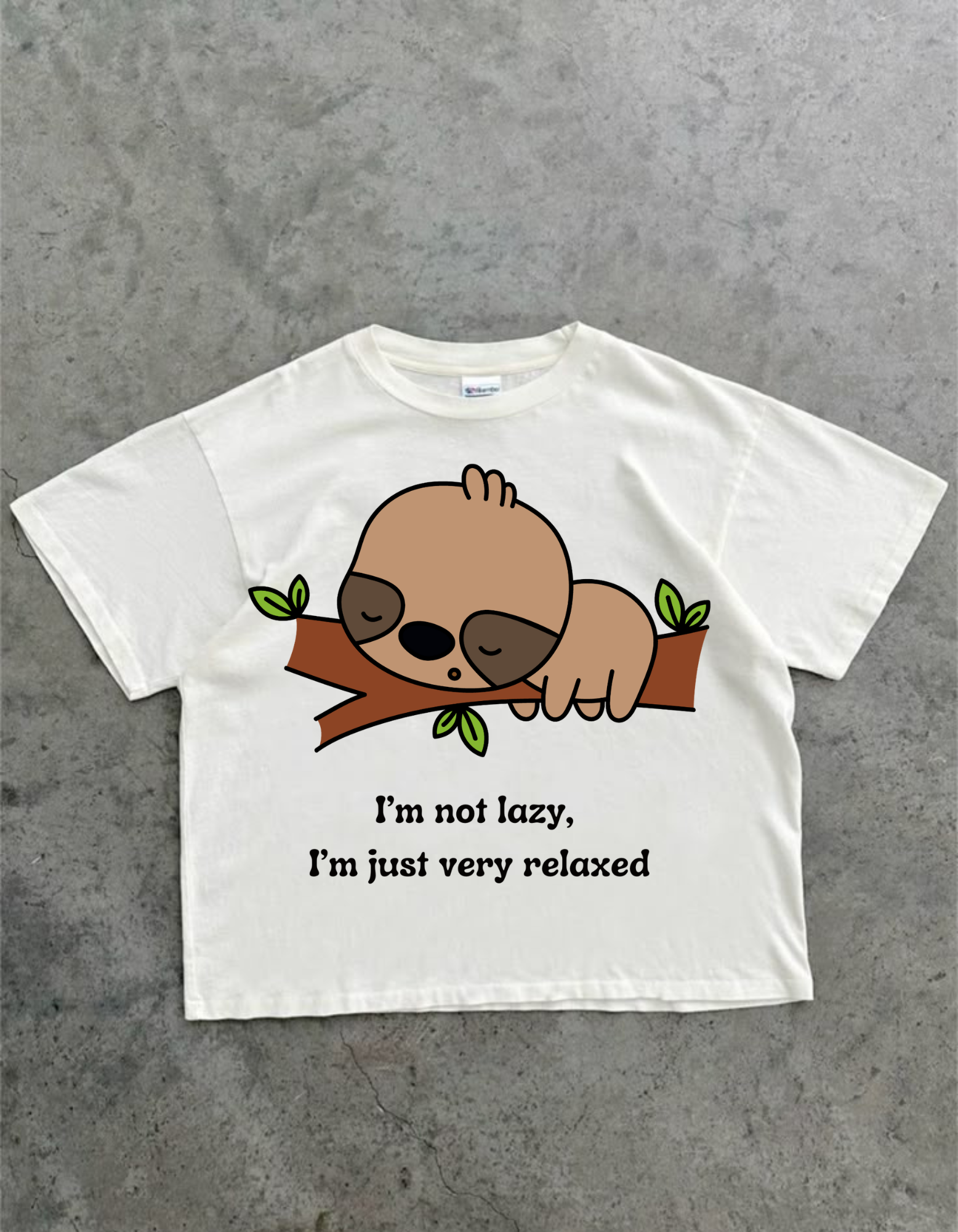 Not Lazy, Just Relaxed  Oversized T-Shirt