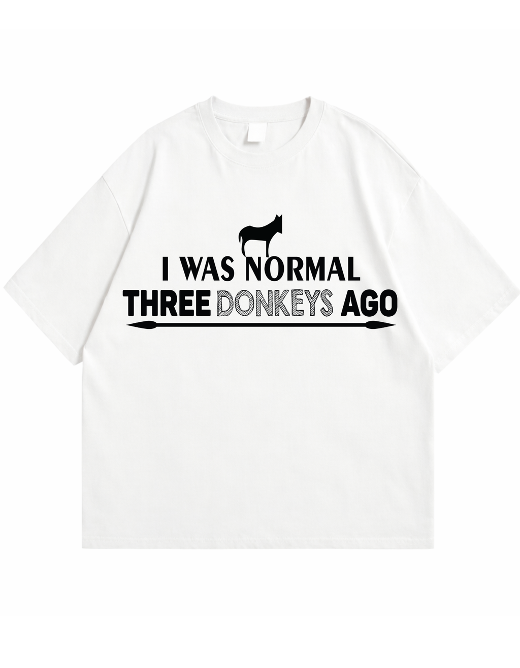 I Was Normal  – Oversized T-Shirt