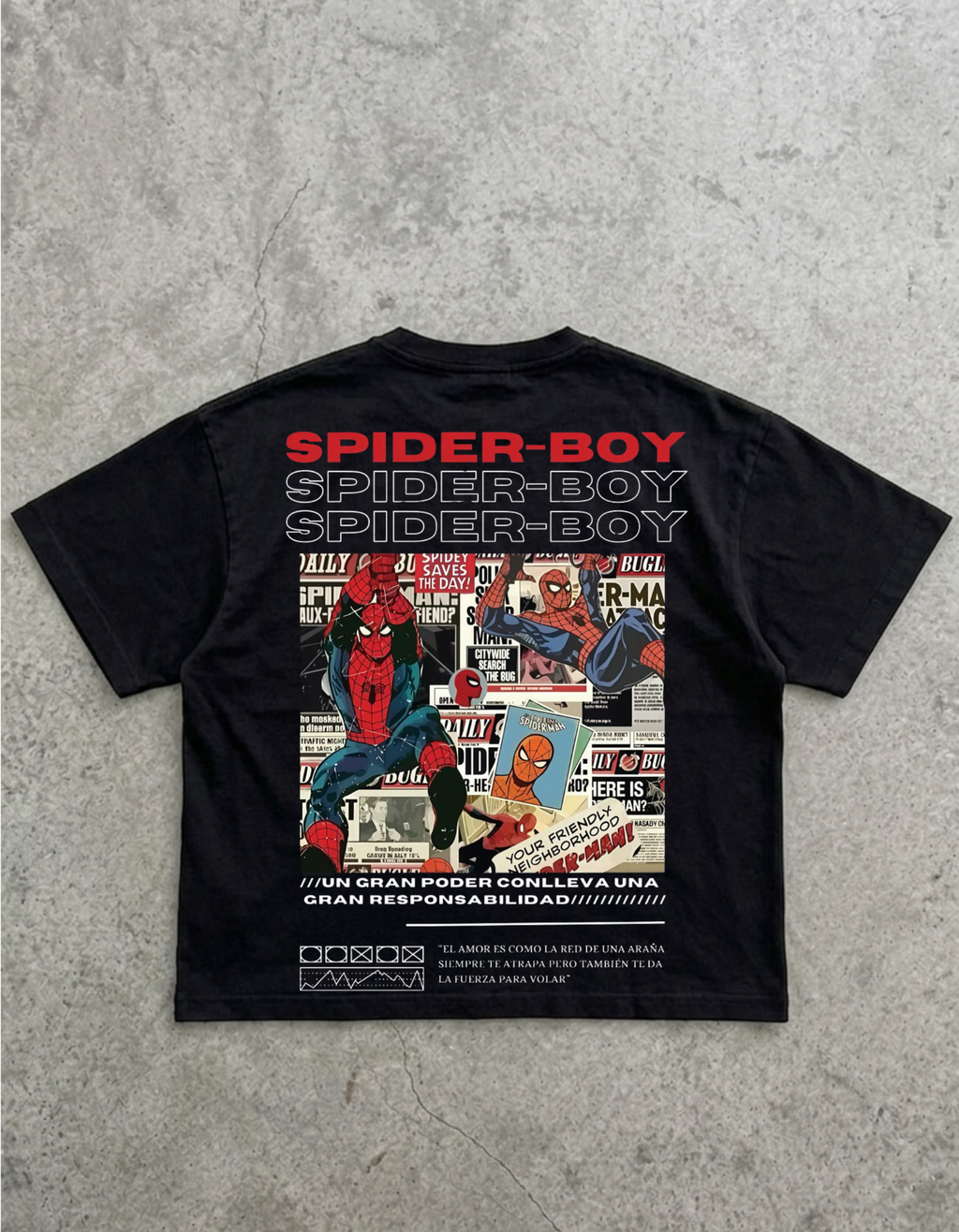 Spider Man streetwear Oversized T-Shirt