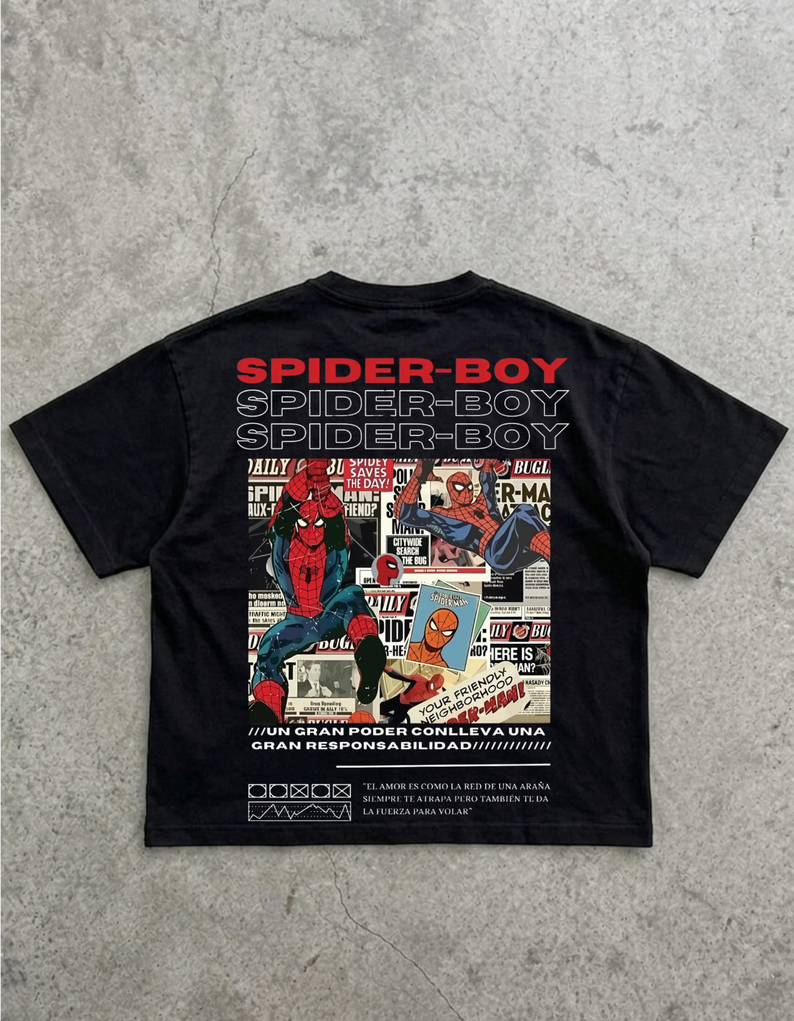 Spider Man streetwear Oversized T-Shirt
