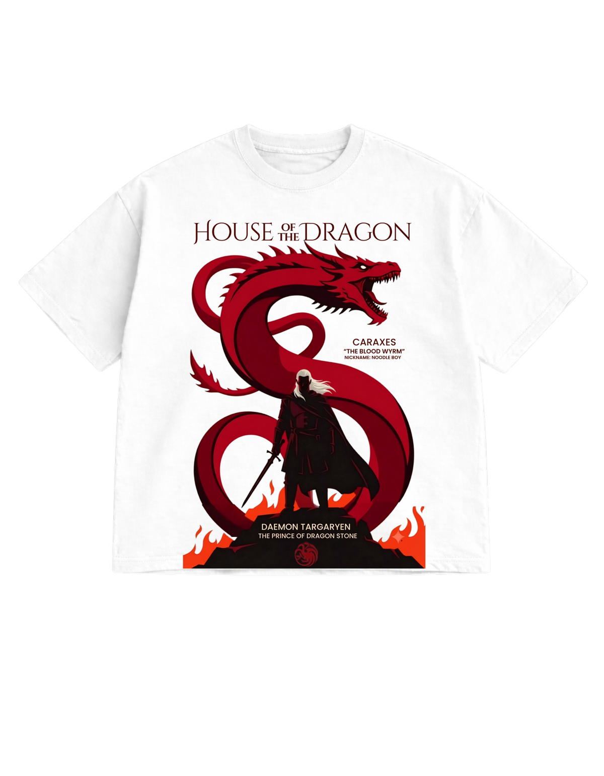 Daemon Targaryen  Caraxes Oversized T-Shirt