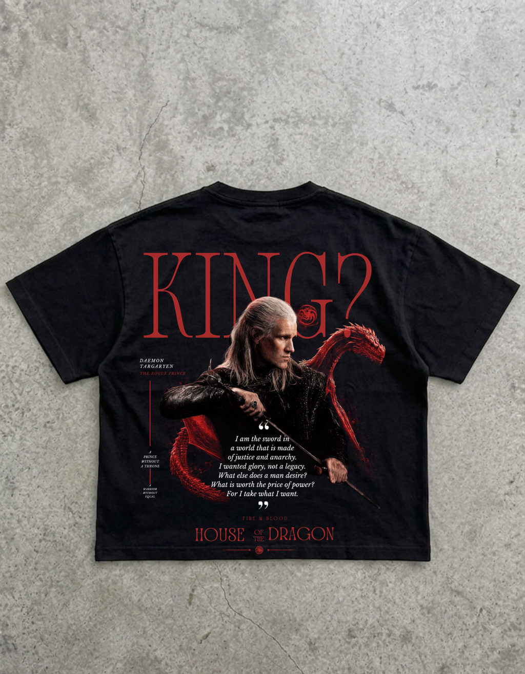Daemon Targaryen Oversized T-Shirt