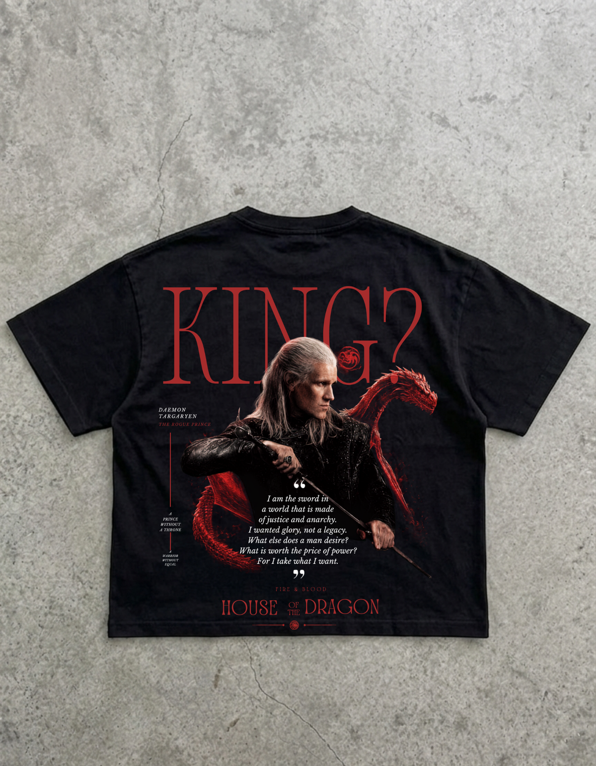 Daemon Targaryen Oversized T-Shirt