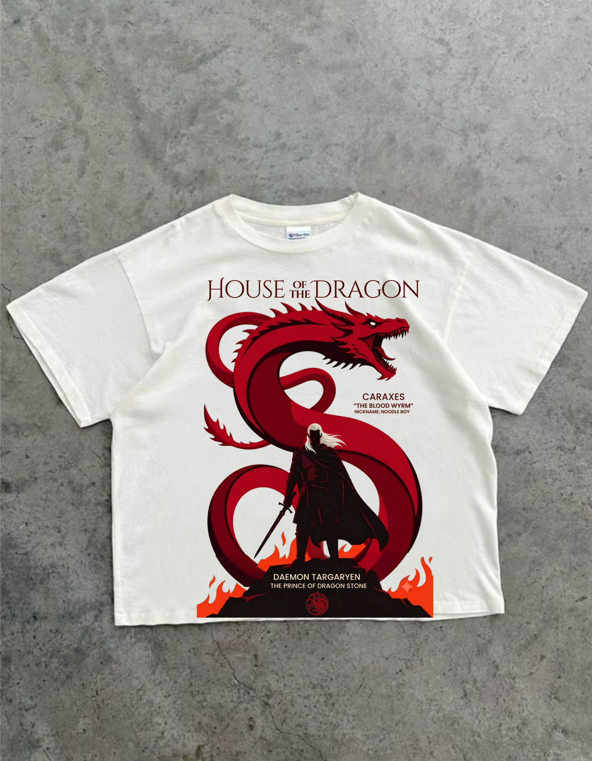 Daemon Targaryen  Caraxes Oversized T-Shirt